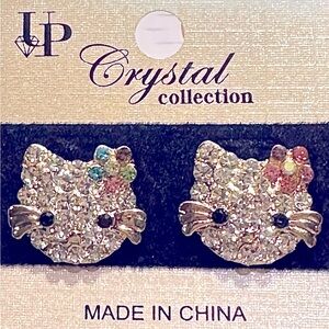 Hello Kitty Rhinestones Earrings